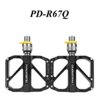 Anti-slip Ultralight Bicycle Pedal Quick Release Pedal Flat 3 Bearings Pedal for Mountain Road Bike Accessories 3 Bearings Mountain Bike Pedals Platform Bicycle Flat Alloy Pedals Pedals Non-Slip Alloy Flat Pedals Stevvex
