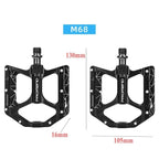 Anti-slip Ultralight Bicycle Pedal Quick Release Pedal Flat 3 Bearings Pedal For Mountain Road Bike Accessories Bike Pedals Mountain Bicycle Pedal Sets Aluminum Alloy Double DU Bike Accessories Stevvex