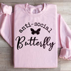 Anti Social Butterfly Sweatshirt Peachy Sunday