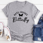 Anti Social Butterfly Tee - SJB-DIAMOND ELITES
