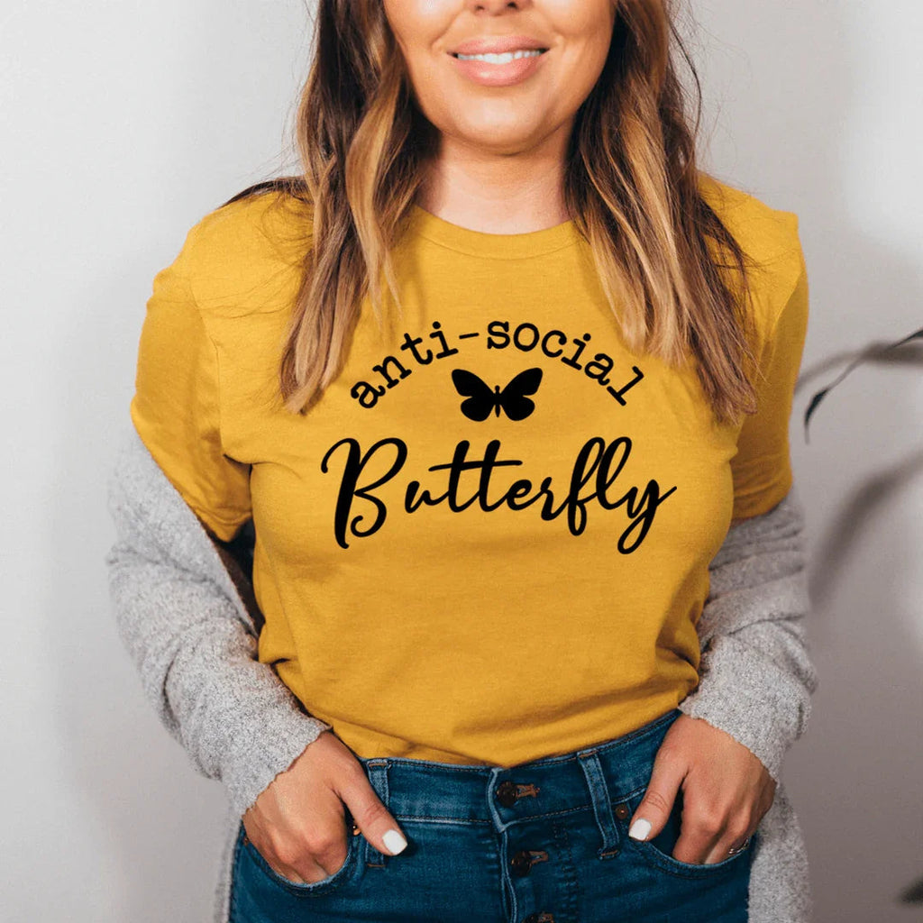 Anti Social Butterfly Tee - SJB-DIAMOND ELITES