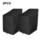 Anti-UV Snow Dust Wind-Proof Tear-Proof Anti-Fading Furniture Cover Chair Dust Cover Storage Bag Outdoor Garden Patio Furniture Protector Waterproof Dustproof Chair Seat Protection Cover Stevvex