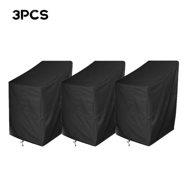 Anti-UV Snow Dust Wind-Proof Tear-Proof Anti-Fading Furniture Cover Chair Dust Cover Storage Bag Outdoor Garden Patio Furniture Protector Waterproof Dustproof Chair Seat Protection Cover Stevvex