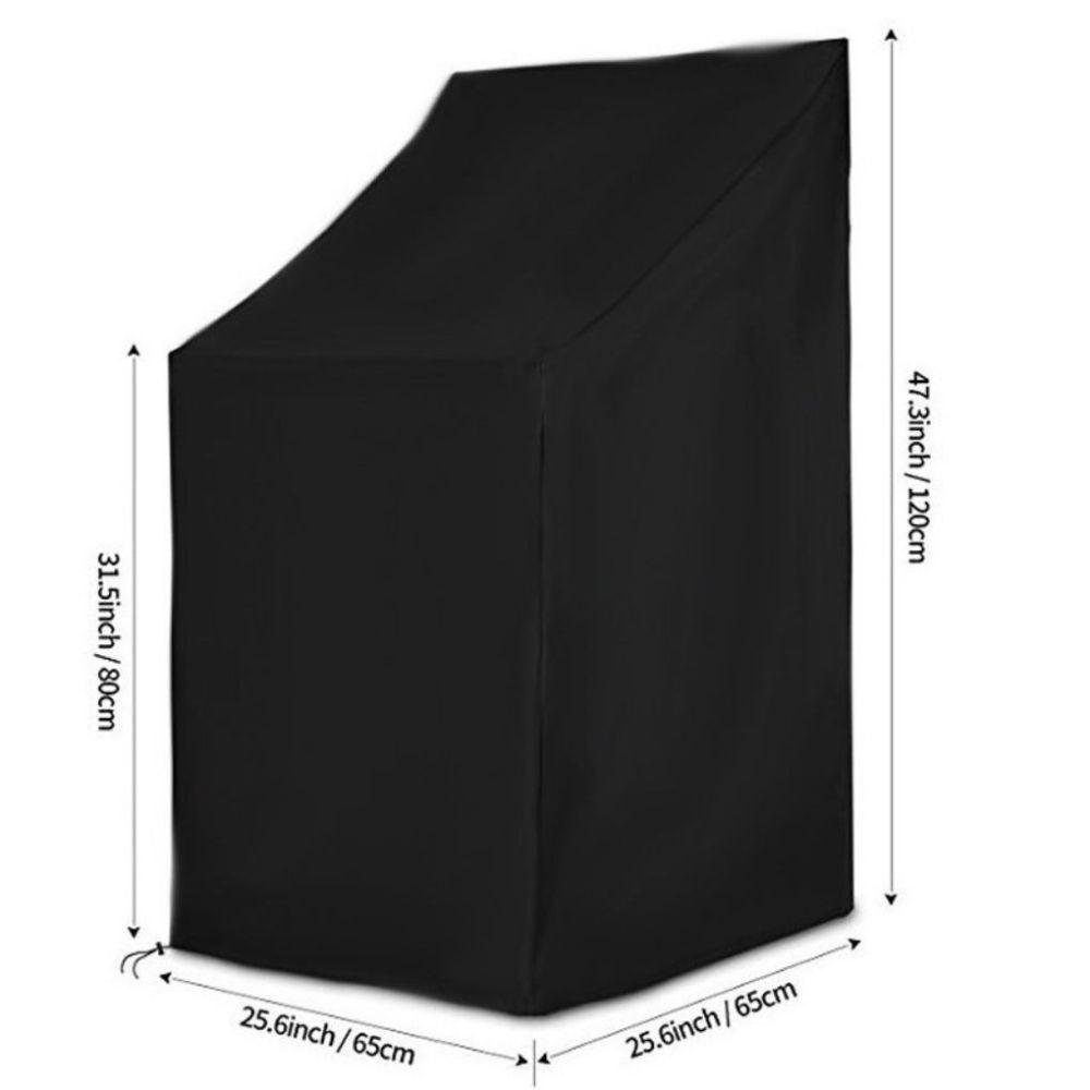 Anti-UV Snow Dust Wind-Proof Tear-Proof Anti-Fading Furniture Cover Chair Dust Cover Storage Bag Outdoor Garden Patio Furniture Protector Waterproof Dustproof Chair Seat Protection Cover Stevvex
