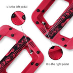 Anti-Vibration Mountain Bike Pedal Anti-Skid Lightweight Nylon Fiber Bicycle Pedal Board High-Strength Anti-Skid Bicycle Pedal New Nylon Fabric Anti Slip Durable Mountain Bike Flat Pedals Stevvex