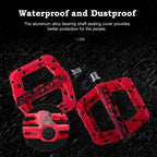 Anti-Vibration Mountain Bike Pedal Anti-Skid Lightweight Nylon Fiber Bicycle Pedal Board High-Strength Anti-Skid Bicycle Pedal New Nylon Fabric Anti Slip Durable Mountain Bike Flat Pedals Stevvex