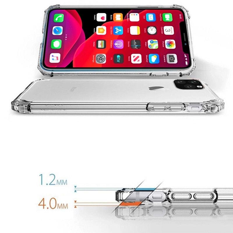 Anti-Yellow Clear Soft Case for Iphone 14 Pro Max 12 11 13 Pro 14 Plus Shockproof Mobile Phone Cover for Iphone14 Slim Soft Edge Shockproof Protective Case for iPhone Stevvex
