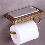 Antique Brass Toilet Paper Holder Bathroom Mobile Holder Toilet Tissue Paper Roll Holder Bathroom Storage Rack Accessory Bronze Toilet Paper Holder Antique Brass Toilet Paper Towel Holder Premium Wall Mounted Bathroom Paper Holder With Shelf And Hook Stevvex
