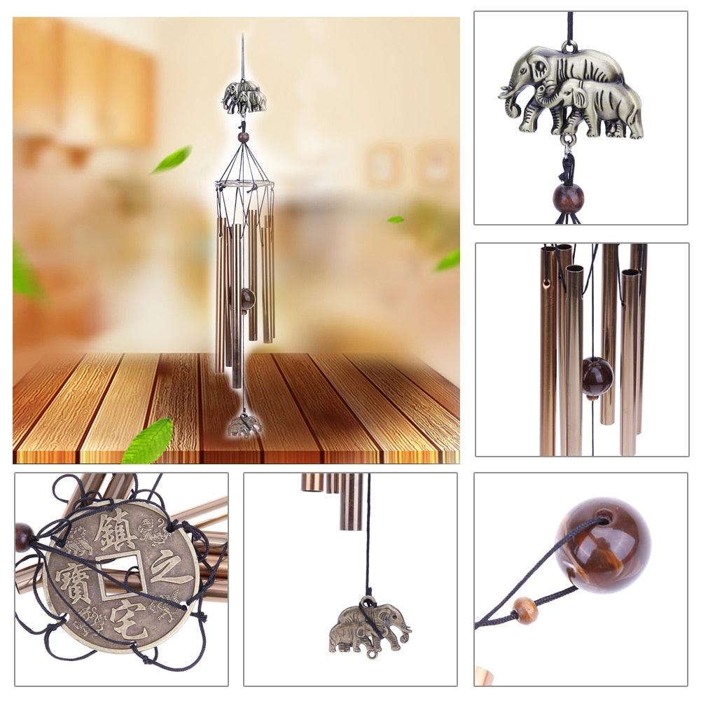 Antique Wind Chimes Amazing Grace Deep Tuned Amazing Grace Bells Wind-chime Chapel Bells Resonant Door Wall Hanging Home Décor Deep Tone Resonant Sound Church Bell Wind Chime Stevvex