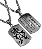 Alpha Omega Dog Tag Necklace KingdomWear