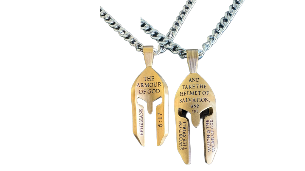 Gold Helmet Necklace KingdomWear