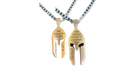 Gold Helmet Necklace KingdomWear