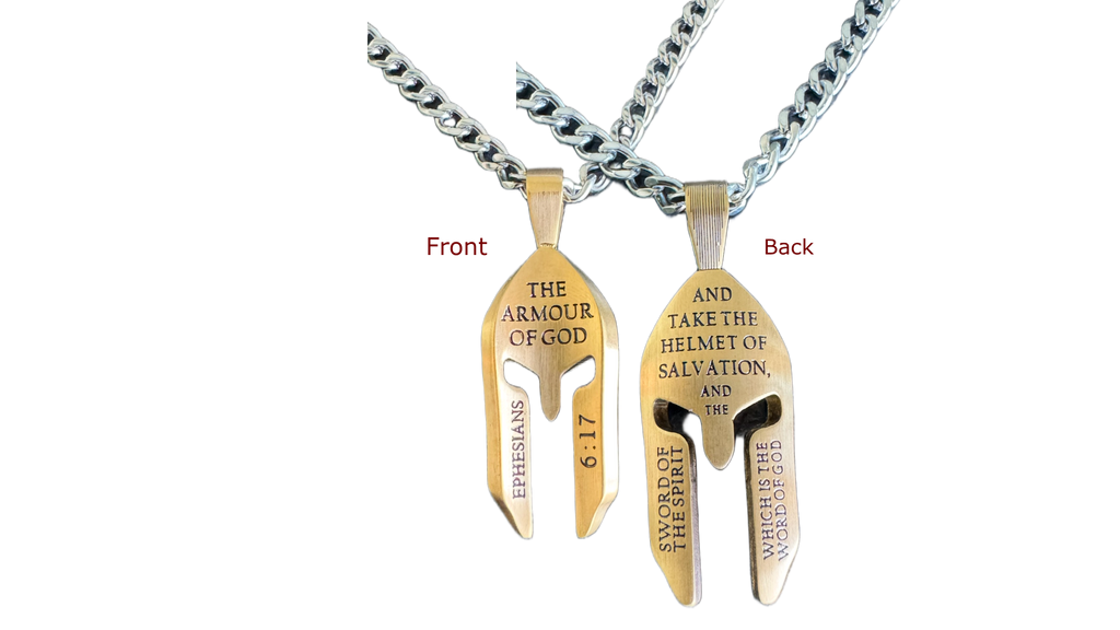 Gold Helmet Necklace KingdomWear