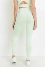 Highwaist Hybrid Mesh & Lattice Straps Full Pocket Leggings