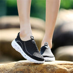 Aqua Shoes Unisex Casual Fashion Mesh Breathable Quick Dry Outdoor Rubber Sole Slip Water Shoes For Beach Water Sports Lightweight Slip On Walking Shoes Stevvex