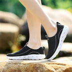 Aqua Shoes Unisex Casual Fashion Mesh Breathable Quick Dry Outdoor Rubber Sole Slip Water Shoes For Beach Water Sports Lightweight Slip On Walking Shoes Stevvex