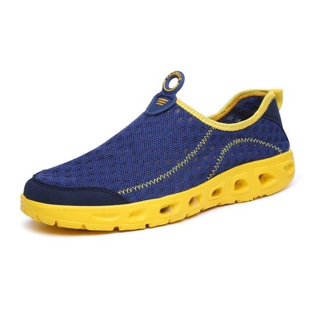 Aqua Shoes Unisex Casual Fashion Mesh Breathable Quick Dry Outdoor Rubber Sole Slip Water Shoes For Beach Water Sports Lightweight Slip On Walking Shoes Stevvex