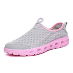 Aqua Shoes Unisex Casual Fashion Mesh Breathable Quick Dry Outdoor Rubber Sole Slip Water Shoes For Beach Water Sports Lightweight Slip On Walking Shoes Stevvex