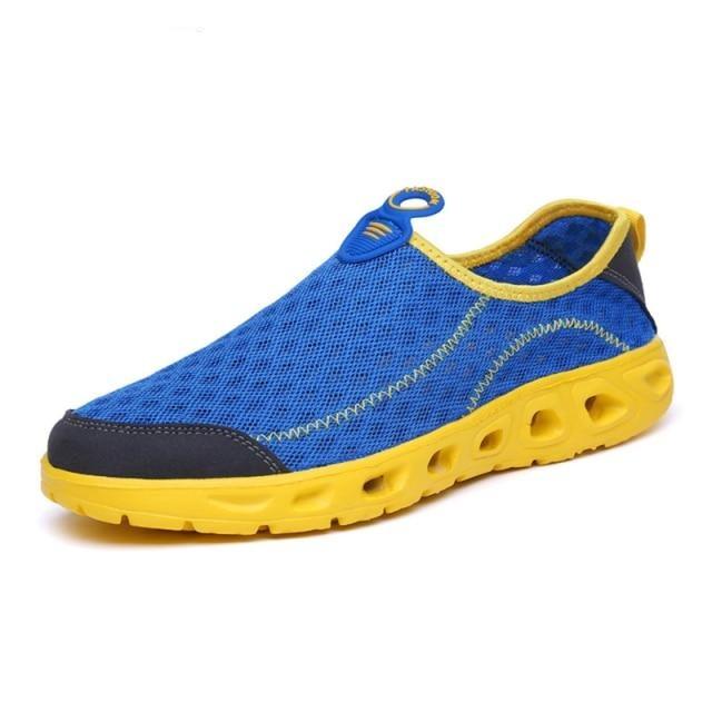 Aqua Shoes Unisex Casual Fashion Mesh Breathable Quick Dry Outdoor Rubber Sole Slip Water Shoes For Beach Water Sports Lightweight Slip On Walking Shoes Stevvex