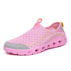 Aqua Shoes Unisex Casual Fashion Mesh Breathable Quick Dry Outdoor Rubber Sole Slip Water Shoes For Beach Water Sports Lightweight Slip On Walking Shoes Stevvex