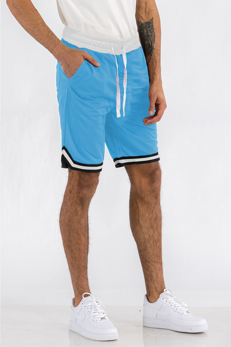 Mens Striped Basketball Active Jordan Shorts - SJB-DIAMOND ELITES