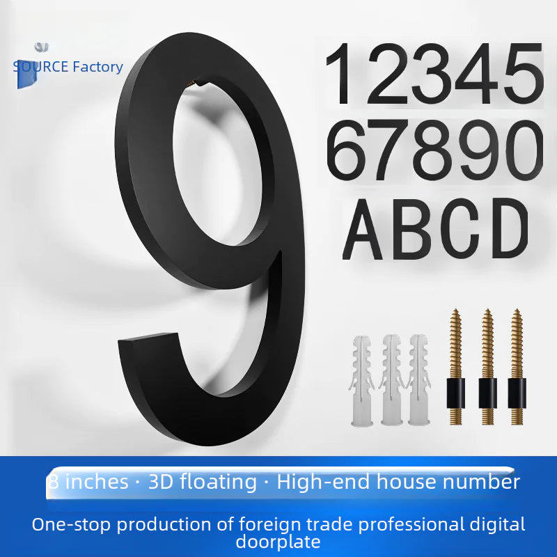 Acrylic Floating House Number Pi-Mart