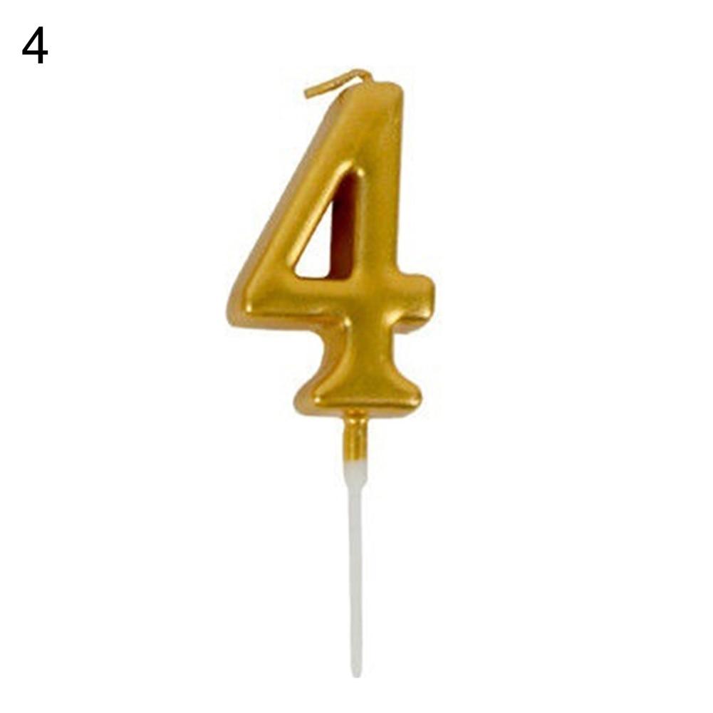 Arabic Number 0-9 Wax Candles Number Candles Cake Numeral Candles Number 0-9 Glitter Cake Topper Decoration For Birthday Wedding Reunion Theme Part Digital Cake Topper Kids Children Party Happy Birthday Ornament Cakes Top Decoration Accessories Stevvex