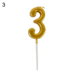 Arabic Number 0-9 Wax Candles Number Candles Cake Numeral Candles Number 0-9 Glitter Cake Topper Decoration For Birthday Wedding Reunion Theme Part Digital Cake Topper Kids Children Party Happy Birthday Ornament Cakes Top Decoration Accessories Stevvex