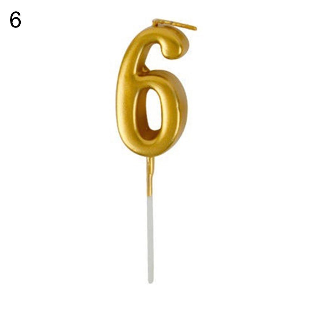 Arabic Number 0-9 Wax Candles Number Candles Cake Numeral Candles Number 0-9 Glitter Cake Topper Decoration For Birthday Wedding Reunion Theme Part Digital Cake Topper Kids Children Party Happy Birthday Ornament Cakes Top Decoration Accessories Stevvex
