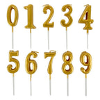 Arabic Number 0-9 Wax Candles Number Candles Cake Numeral Candles Number 0-9 Glitter Cake Topper Decoration For Birthday Wedding Reunion Theme Part Digital Cake Topper Kids Children Party Happy Birthday Ornament Cakes Top Decoration Accessories Stevvex