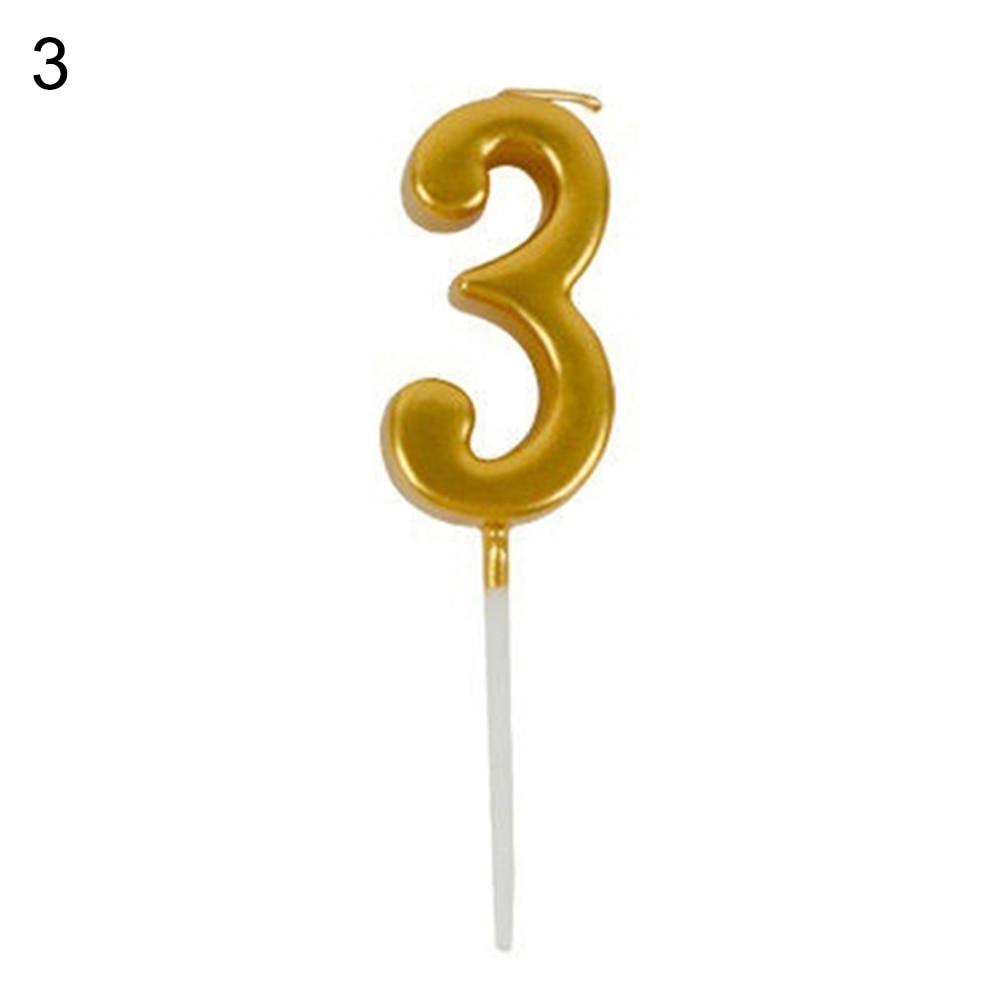 Arabic Number 0-9 Wax Candles Number Candles Cake Numeral Candles Number 0-9 Glitter Cake Topper Decoration For Birthday Wedding Reunion Theme Part Digital Cake Topper Kids Children Party Happy Birthday Ornament Cakes Top Decoration Accessories Stevvex