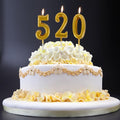 Arabic Number 0-9 Wax Candles Number Candles Cake Numeral Candles Number 0-9 Glitter Cake Topper Decoration For Birthday Wedding Reunion Theme Part Digital Cake Topper Kids Children Party Happy Birthday Ornament Cakes Top Decoration Accessories Stevvex