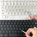 Arabic Transparent Keyboard Stickers for Laptop Letters Keyboard Cover for Notebook Computer PC Dust Protection Parts Accessories Perfect Fit Silicone Skin Keyboard Covers For Laptops