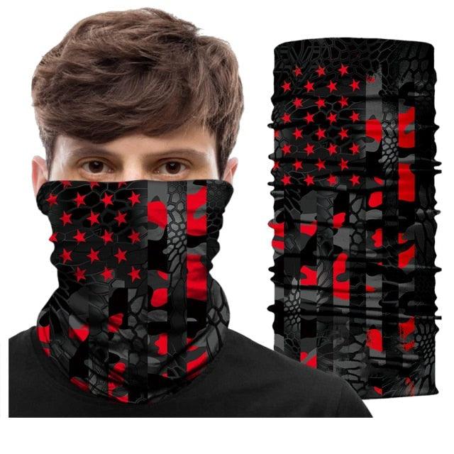 Army Camo Bandana Scarf Skull Balaclava Neck Buff Hunting Facemask Ski Mask Women Men Neck Gaiter Cover Turban Multipurpose Balaclava Elastic UV Face Shields for Women Gaiter Headband Shemagh Washable Cloth Bandanas Women Men Stevvex