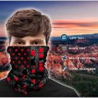 Army Camo Bandana Scarf Skull Balaclava Neck Buff Hunting Facemask Ski Mask Women Men Neck Gaiter Cover Turban Multipurpose Balaclava Elastic UV Face Shields for Women Gaiter Headband Shemagh Washable Cloth Bandanas Women Men Stevvex