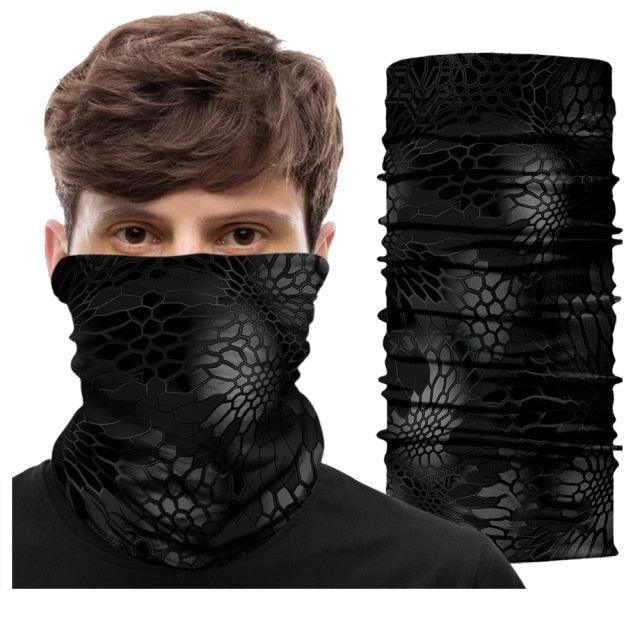 Army Camo Bandana Scarf Skull Balaclava Neck Buff Hunting Facemask Ski Mask Women Men Neck Gaiter Cover Turban Multipurpose Balaclava Elastic UV Face Shields for Women Gaiter Headband Shemagh Washable Cloth Bandanas Women Men Stevvex