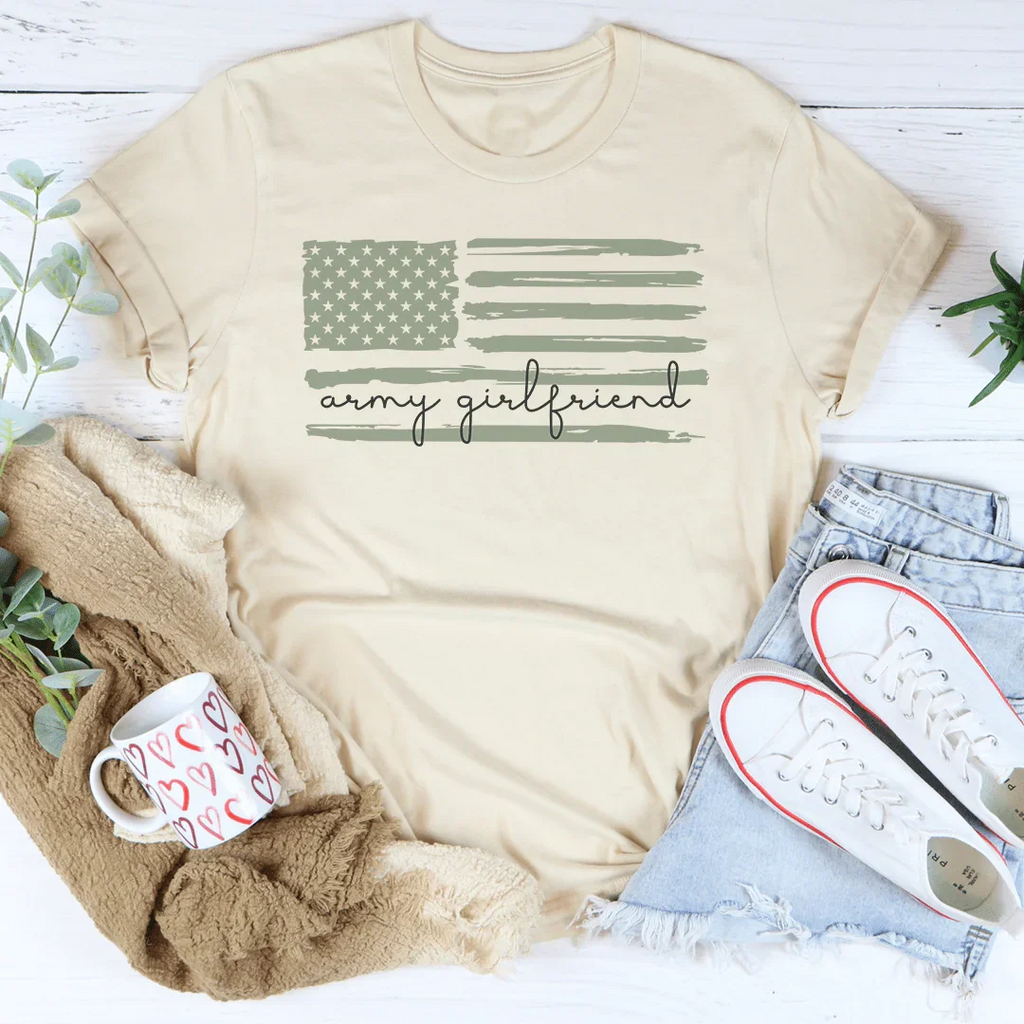 Army Girlfriend Tee Peachy Sunday