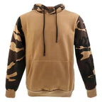 Army Green Men Military Hoodies Autumn Winter Hooded Sweatshirts Men's Pullover Hoodie Blend Fleece Long Sleeve Contrast Color Military Sweatshirt with Pocket Stevvex
