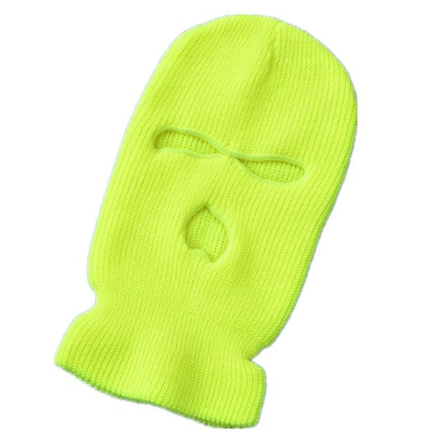 Army Tactical Mask 3 Hole Full Face Mask Ski Mask Winter Cap Balaclava Motorbike Motorcycle Helmet Full Helmet Neck Gaiter, Winter Balaclava Warm Knit Beanie for Outdoor Sports Outdoor Full Face Cover Thermal Ski Mask Stevvex