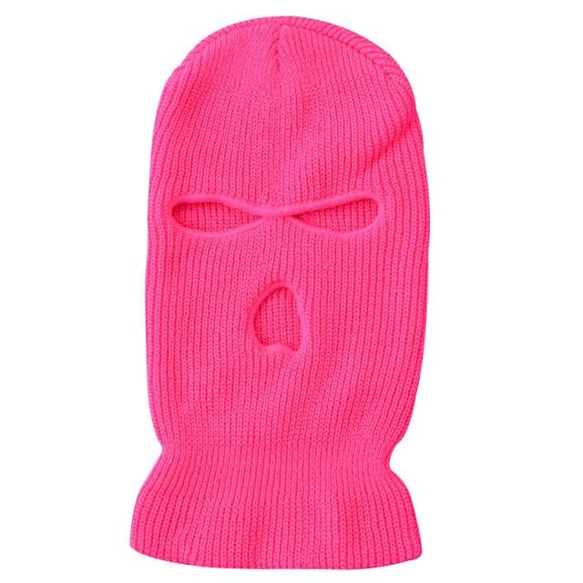 Army Tactical Mask 3 Hole Full Face Mask Ski Mask Winter Cap Balaclava Motorbike Motorcycle Helmet Full Helmet Neck Gaiter, Winter Balaclava Warm Knit Beanie for Outdoor Sports Outdoor Full Face Cover Thermal Ski Mask Stevvex