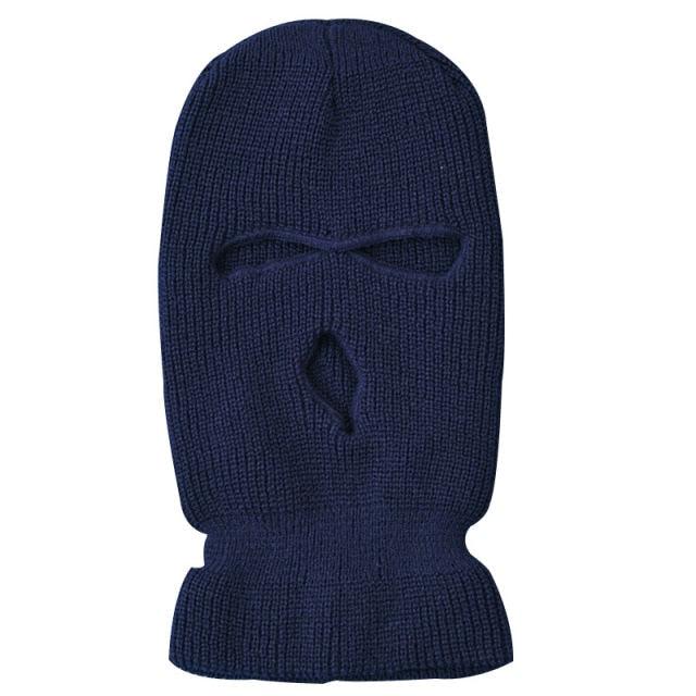 Army Tactical Mask 3 Hole Full Face Mask Ski Mask Winter Cap Balaclava Motorbike Motorcycle Helmet Full Helmet Neck Gaiter, Winter Balaclava Warm Knit Beanie for Outdoor Sports Outdoor Full Face Cover Thermal Ski Mask Stevvex