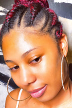 Large Textured Hoop Earrings Around The Way Girl Style