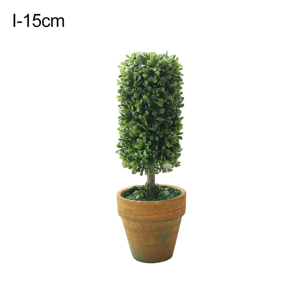 Artificial 1 Pc Heart Star Round Potted Decor  Bonsai  Ornament Home Garden Wedding Party Decor Home Decoration Stevvex