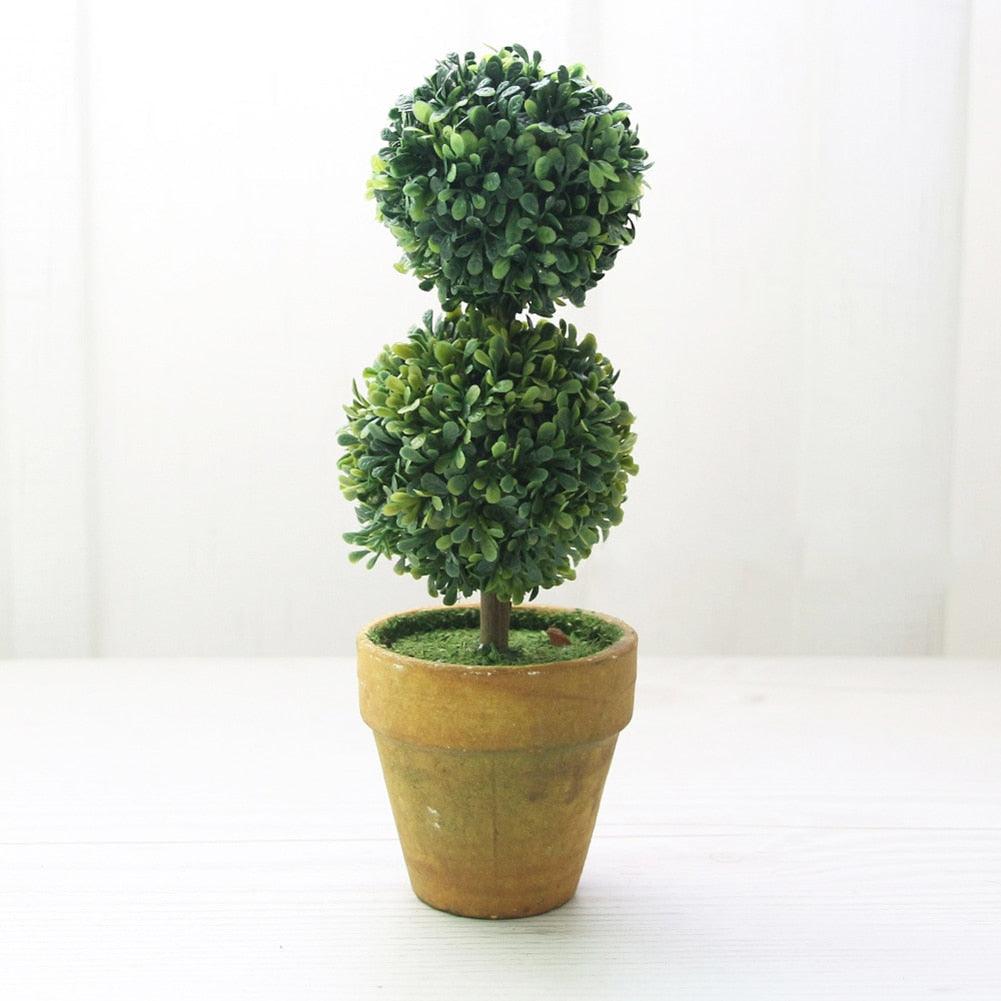 Artificial 1 Pc Heart Star Round Potted Decor  Bonsai  Ornament Home Garden Wedding Party Decor Home Decoration Stevvex