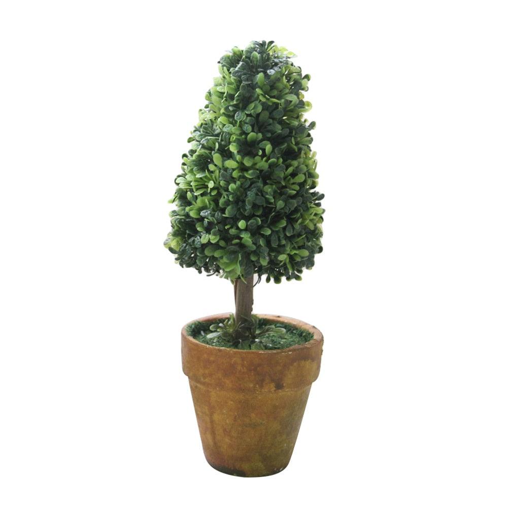 Artificial 1 Pc Heart Star Round Potted Decor  Bonsai  Ornament Home Garden Wedding Party Decor Home Decoration Stevvex