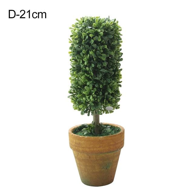 Artificial 1 Pc Heart Star Round Potted Decor  Bonsai  Ornament Home Garden Wedding Party Decor Home Decoration Stevvex