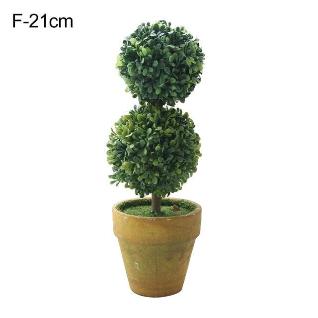 Artificial 1 Pc Heart Star Round Potted Decor  Bonsai  Ornament Home Garden Wedding Party Decor Home Decoration Stevvex