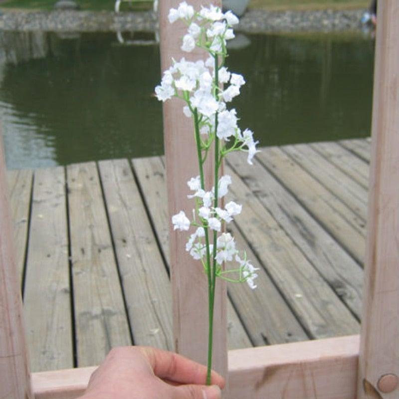 Artificial Baby Breath Gypsophila Flowers Bouquets Fake Silicone Plant Floral Bouquets Arrangement For Wedding Home Hotel Party Decoration Stevvex