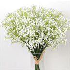 Artificial Baby Breath Gypsophila Flowers Bouquets Fake Silicone Plant Floral Bouquets Arrangement For Wedding Home Hotel Party Decoration Stevvex