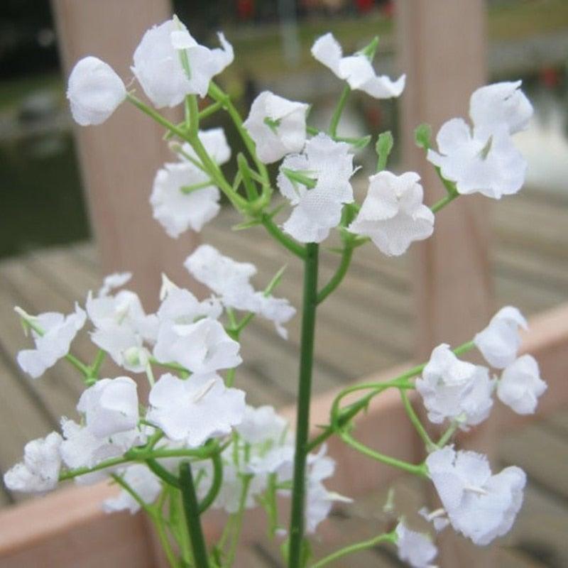 Artificial Baby Breath Gypsophila Flowers Bouquets Fake Silicone Plant Floral Bouquets Arrangement For Wedding Home Hotel Party Decoration Stevvex